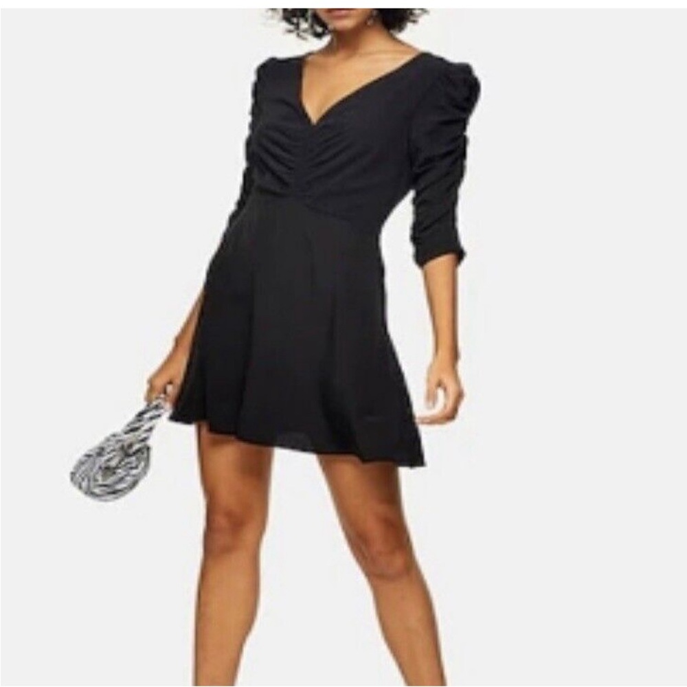 Black top shop dress